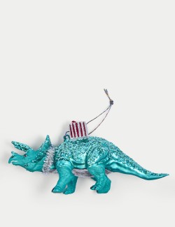 Glass Dinosaur Hanging Decoration