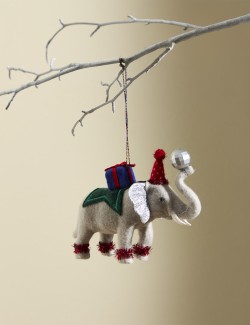 Felt Elephant Hanging Decoration