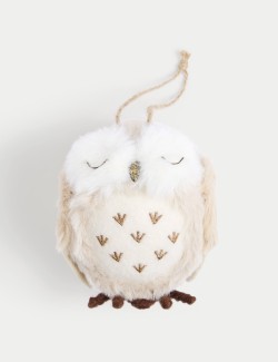 Fluffy Owl Hanging Decoration