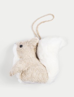 Bristle Hanging Squirrel Tree Decoration