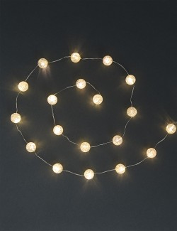 20 Frosted Ball Battery String Lights