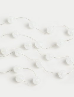 20 Frosted Ball Battery String Lights