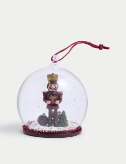 Hanging Nutcracker Cloche Decoration