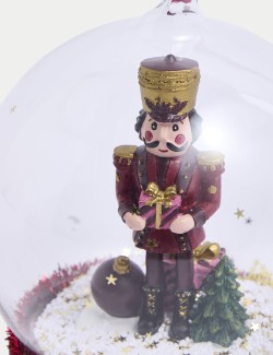 Hanging Nutcracker Cloche Decoration