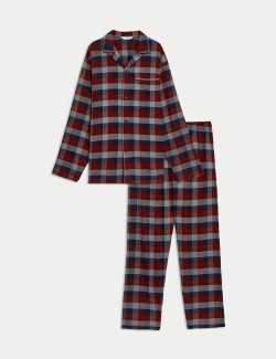 Brushed Cotton Checked Pyjama Set