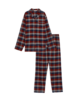 Brushed Cotton Checked Pyjama Set