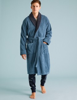 Pure Cotton Towelling Dressing Gown