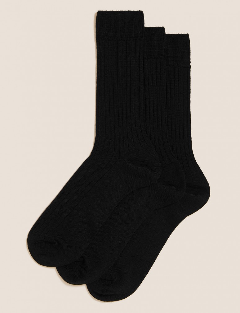 3pk Lambswool Smart Socks