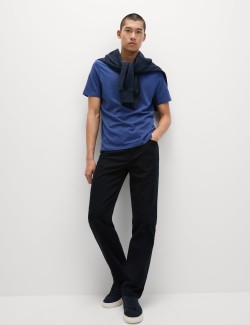 Tričko ke krku z čisté bavlny