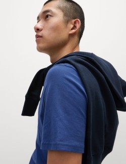 Tričko ke krku z čisté bavlny