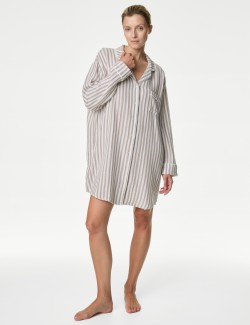 Cool Comfort Striped Nightshirt