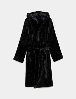 Fleece Supersoft Hooded Dressing Gown