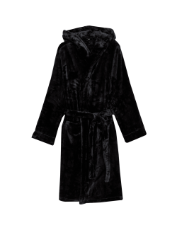 Fleece Supersoft Hooded Dressing Gown