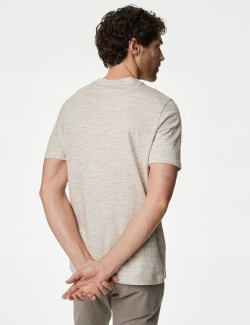 Tričko ke krku z čisté bavlny