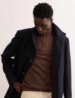 Merino Wool Rich with Silk Zip Up Jumper