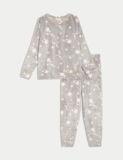 Fleece Printed Pyjama Set