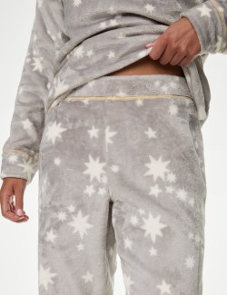 Fleece Printed Pyjama Set