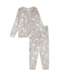 Fleece Printed Pyjama Set