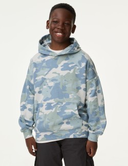 Cotton Rich Camouflage Hoodie (6-16 Yrs)