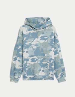 Cotton Rich Camouflage Hoodie (6-16 Yrs)