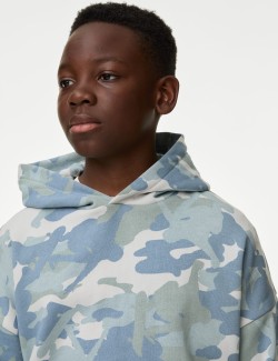 Cotton Rich Camouflage Hoodie (6-16 Yrs)