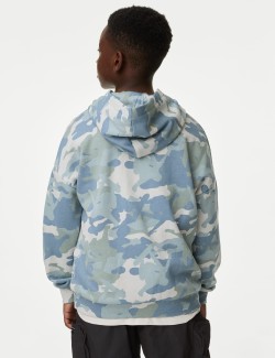 Cotton Rich Camouflage Hoodie (6-16 Yrs)