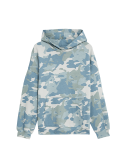 Cotton Rich Camouflage Hoodie (6-16 Yrs)