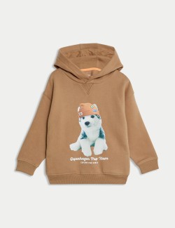 Cotton Rich Dog Hoodie (2-8 Yrs)