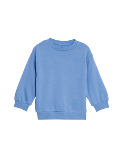 Cotton Rich Plain Sweatshirt (2-8 Yrs)