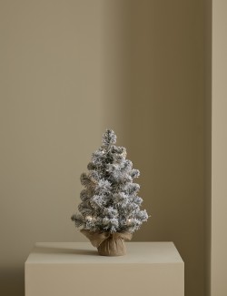 1.5ft Pre-lit Snowy Tree