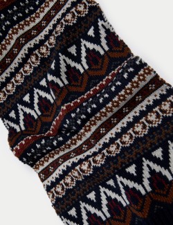 Pletená šála Fair Isle