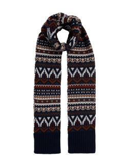 Fair Isle Knitted Scarf