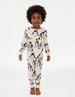 Pure Cotton Penguin Pyjamas (1-8 Yrs)