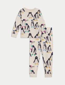 Pure Cotton Penguin Pyjamas (1-8 Yrs)