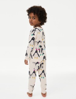 Pure Cotton Penguin Pyjamas (1-8 Yrs)