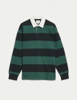 Pure Cotton Striped Rugby Top