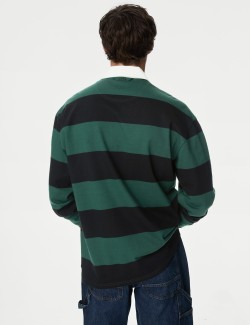 Pure Cotton Striped Rugby Top