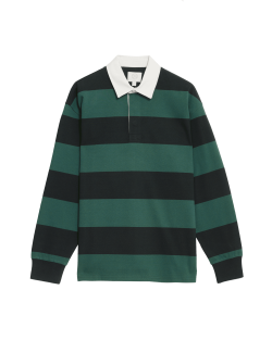 Pure Cotton Striped Rugby Top