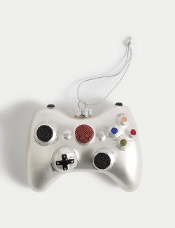 Glass Hanging Game Controller Decoration