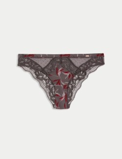 Mimosa Silk & Lace Brazilian Knickers