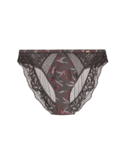 Mimosa Silk & Lace High Leg Knickers