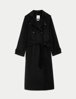 Pure Wool Wrap Coat