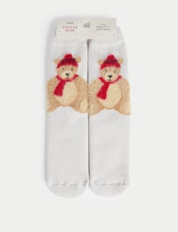 Spencer Bear Slipper Socks