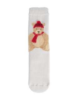 Spencer Bear Slipper Socks