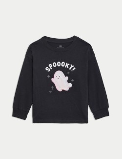 Pure Cotton Spooky Halloween Top (2-8 Yrs)