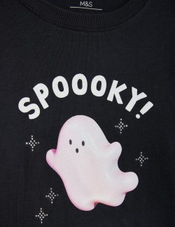 Pure Cotton Spooky Halloween Top (2-8 Yrs)