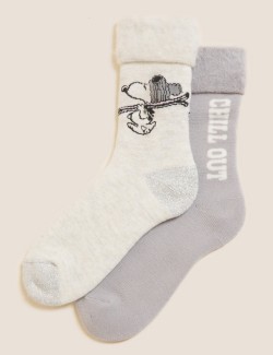 2pk Snoopy™ Ankle High Socks
