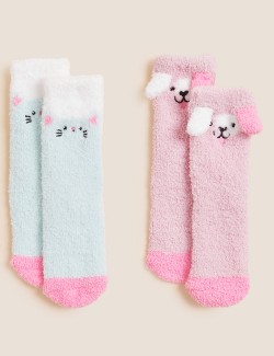 2pk Novelty Animal Socks