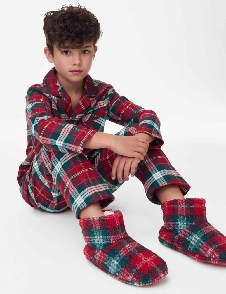 Kids' Checked Family Christmas Pyjama Set (1-16 Yrs)