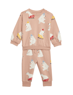 Cotton Rich Polar Bear Outfit (0-3 Yrs)